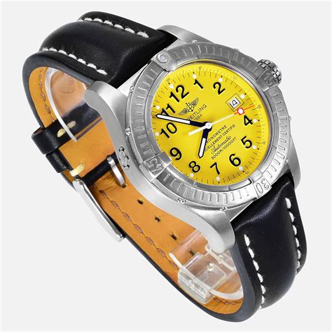 breitling seawolf titanium yellow|Breitling seawolf chrono.